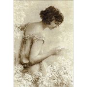 Picture of Old Photo: The Letter Counted Cross Stitch Kit  10.25"X15" 14 Count