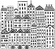 Picture of Crafter's Workshop Template 12"X12" City Buildings