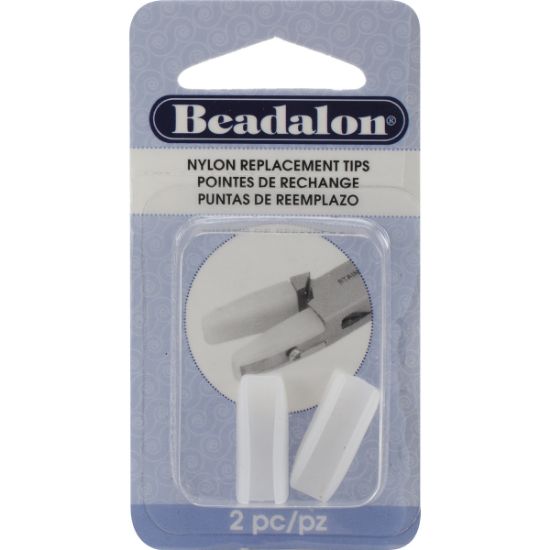 Picture of Nylon Flat Nose Pliers Replacement Tips 2/Pkg .75"