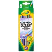 Picture of Crayola Metallic Colored Pencils 8/Pkg Long