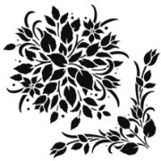 Picture of Creative Expressions 7"X7" Stencil-Timeless Florals