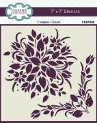 Picture of Creative Expressions 7"X7" Stencil-Timeless Florals