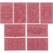 Picture of Soap Embossing Stamp Assortment 8/Pkg Rectangle