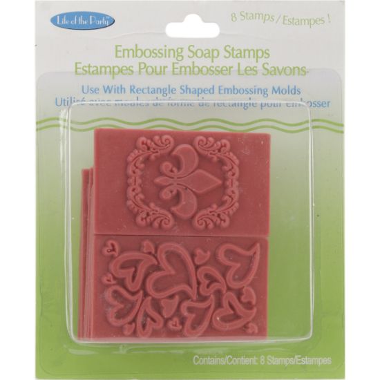 Picture of Soap Embossing Stamp Assortment 8/Pkg Rectangle