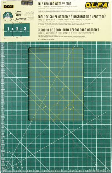 Picture of OLFA Gridded Cutting Mat Set 35"X70" Clipped