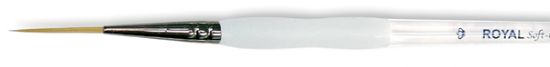 Picture of Soft-Grip Golden Taklon Script Liner Brush Size 5/0