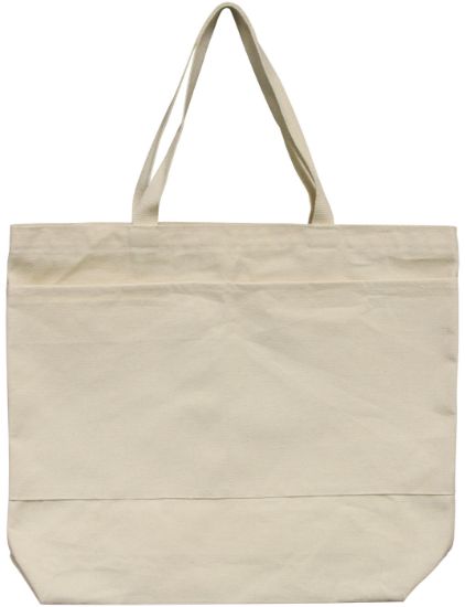 Picture of Wear'm Large Tote With Pockets 18"x16"x3"-Natural