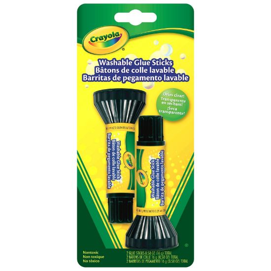 Picture of Crayola Washable Glue Sticks 2/Pkg .2oz