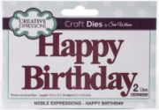 Picture of Creative Expressions Craft Dies By Sue Wilson Noble Expressions- Happy Birthday
