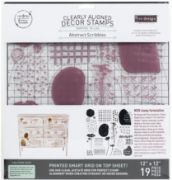 Picture of Prima Marketing Re-Design Decor Clear Cling Stamps 12"X12" Abstract Scribbles
