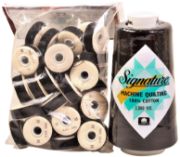 Picture of Signature Machine Quilting Cone & M Style Bobbin Pack-Black