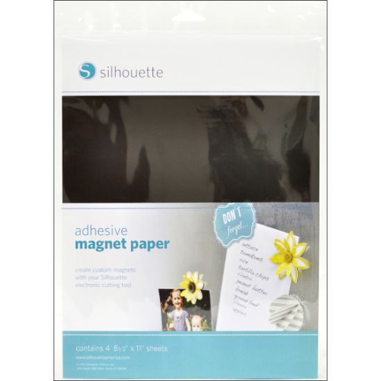 Picture of Silhouette Adhesive Magnet Paper 8.5"X11" 4/Pkg  