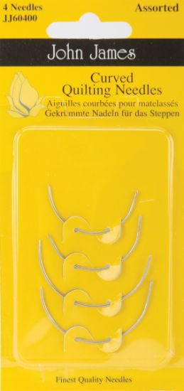 Picture of Curved Quilting Hand Needles Assorted 4/Pkg