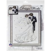 Picture of Wedding Couple Counted Cross Stitch Kit 10"X14" 14 Count