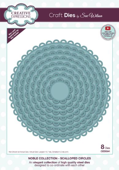 Picture of Creative Expressions Craft Dies By Sue Wilson-Noble- Scalloped Circles