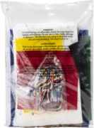 Picture of Bucilla Felt Stocking Applique Kit 18" Long Santa's Black Bear Cabin