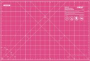 Picture of OLFA Splash Gridded Cutting Mat 12"X18" Fairy Floss Pink