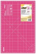 Picture of OLFA Splash Gridded Cutting Mat 12"X18" Fairy Floss Pink