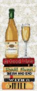 Picture of White Wine Counted Cross Stitch Kit 6"X14" 14 Count