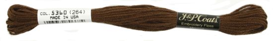Picture of C&C 6-Strand Embroidery Floss 8.75yd Beige Brown Very Dark