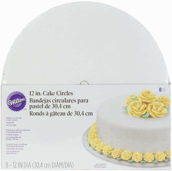 Picture of Cake Boards 12" Round White 8/Pkg