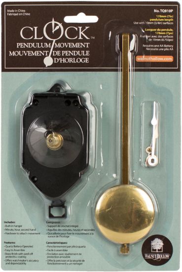 Picture of Pendulum Clock Movement 7" For .75" Surfaces