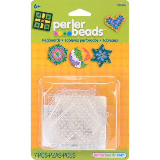 Picture of Perler Pegboards 5/Pkg Assorted Clear Shapes
