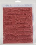 Picture of Tim Holtz Cling Stamps 7"X8.5" Christmastime #3