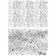 Picture of Tim Holtz Cling Stamps 7"X8.5" Cracks & Specks