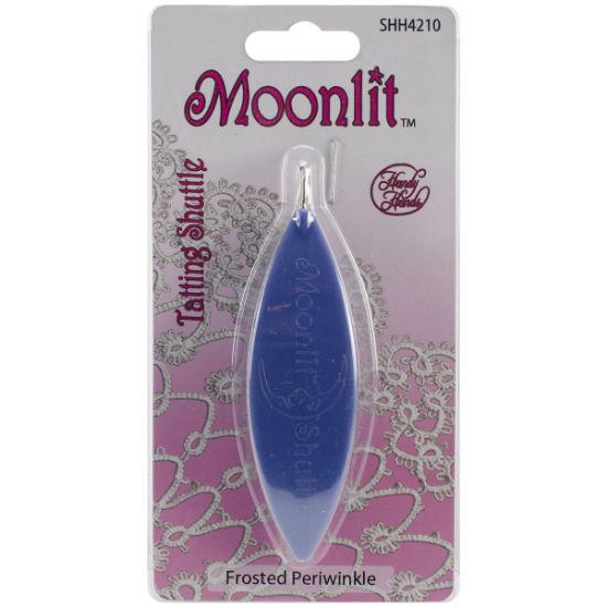 Picture of Moonlit Tatting Shuttle W/Hook Frosted Periwinkle