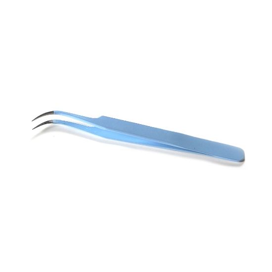 Picture of Elizabeth Crafts Blue Fine Pointed Tweezers-