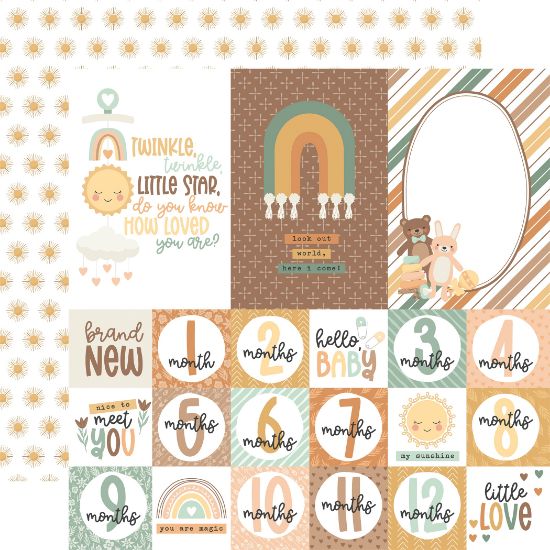 Picture of Our Baby Double-Sided Cardstock 12"X12"-Multi Journaling Cards