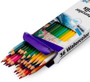 Picture of Pental Arts Watercolor Pencils 36/Pkg Assorted Colors