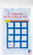 Picture of Themed Stamped White Quilt Blocks 9"X9" 12/Pkg Rescue Vehicles