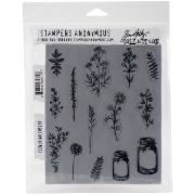 Picture of Tim Holtz Cling Stamps 7"X8.5" Flower Jar