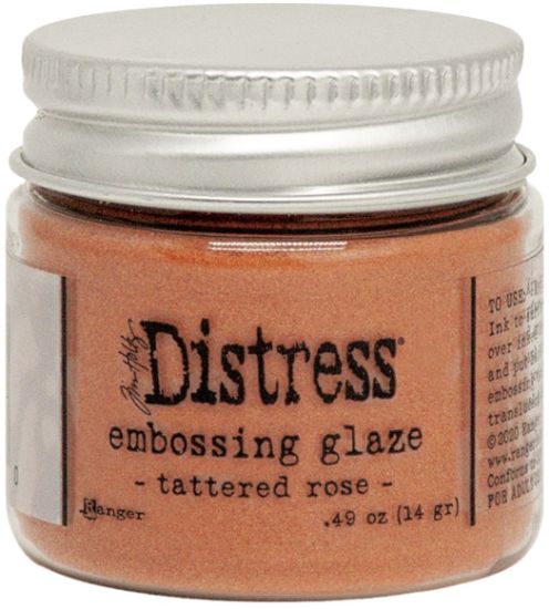 Picture of Tim Holtz Distress Embossing Glaze  Tattered Rose