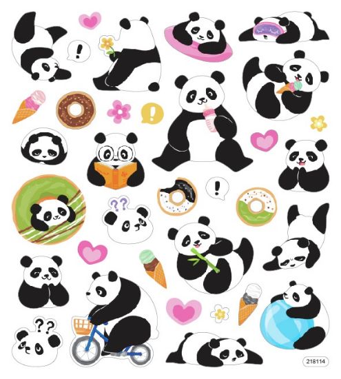Picture of Sticker King Stickers Playful Pandas