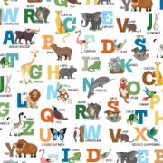 Picture of A Day At The Zoo Double-Sided Cardstock 12"X12"-ABC's