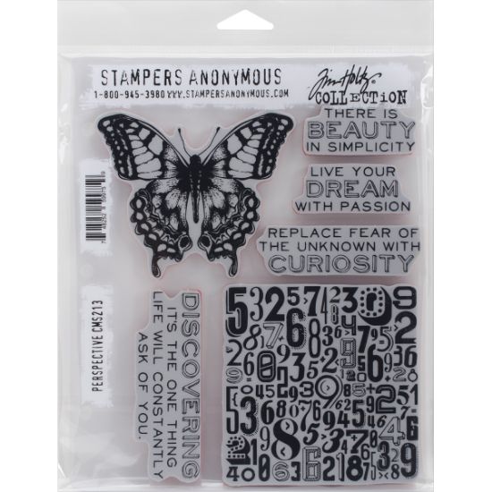 Picture of Tim Holtz Cling Stamps 7"X8.5" Perspective