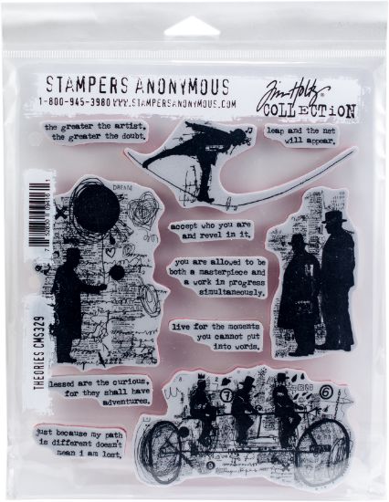 Picture of Tim Holtz Cling Stamps 7"X8.5" Theories