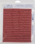 Picture of Tim Holtz Cling Stamps 7"X8.5" Tiny Text Christmas