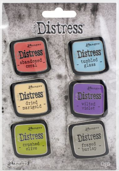 Picture of Tim Holtz Distress Enamel Collector Pin Set 6/Pkg Set 3