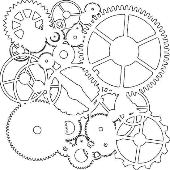 Picture of Crafter's Workshop Template 6"X6" Gears