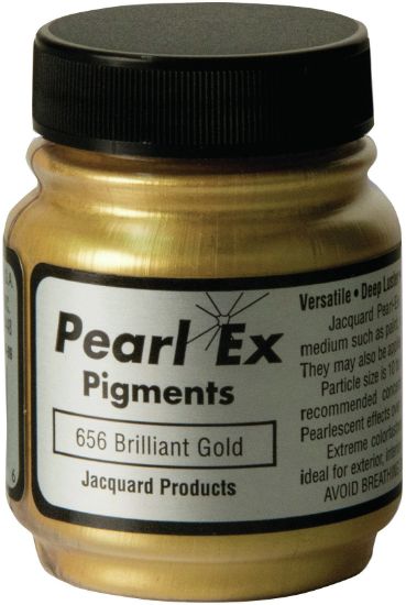Picture of Jacquard Pearl Ex Powdered Pigment .75oz Brilliant Gold