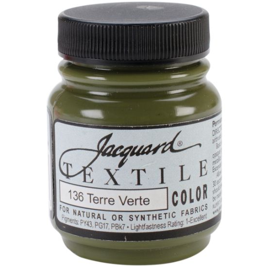 Picture of Jacquard Textile Color Fabric Paint 2.25oz Terre Verte