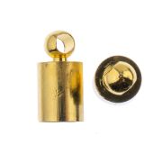 Picture of John Bead Cord End Cap 4.5x9mm 12/Pkg-Gold