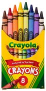 Picture of Crayola® Classic Color Crayons, Peggable Retail Pack, Peggable Retail Pack, 8 Colors
