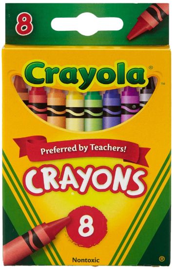 Picture of Crayola® Classic Color Crayons, Peggable Retail Pack, Peggable Retail Pack, 8 Colors
