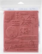 Picture of Tim Holtz Cling Stamps 7"X8.5" Mini Glitch