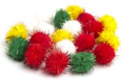 Picture of Pom-Poms 1" 20/Pkg Christmas Darks